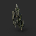 Low poly Cave Eroded Limestone Modular 210727