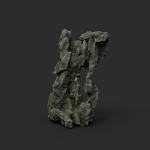 Low poly Cave Eroded Limestone Modular 210727