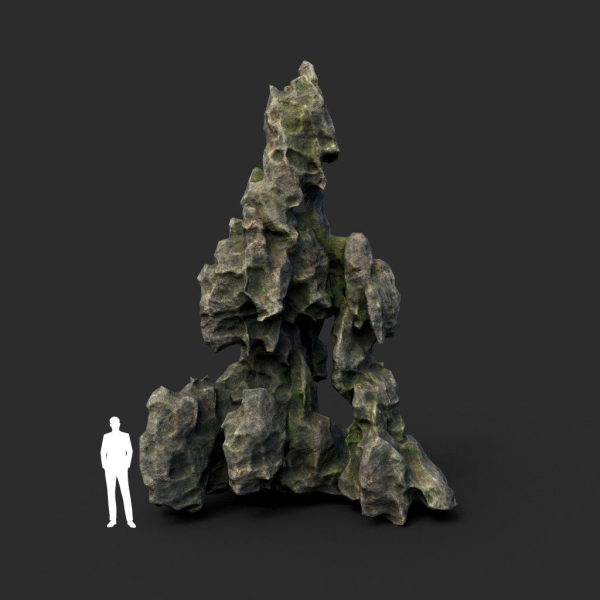 Low poly Cave Eroded Limestone Modular 210727