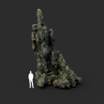 Low poly Cave Eroded Limestone Modular 210727