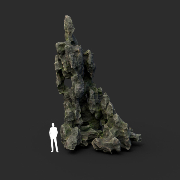 Low poly Cave Eroded Limestone Modular 210727