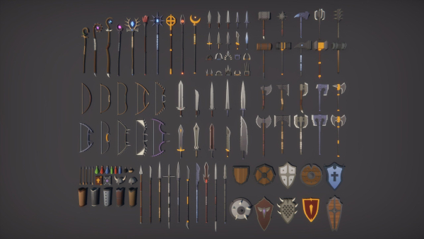 Low Poly Fantasy Medieval Bundle
