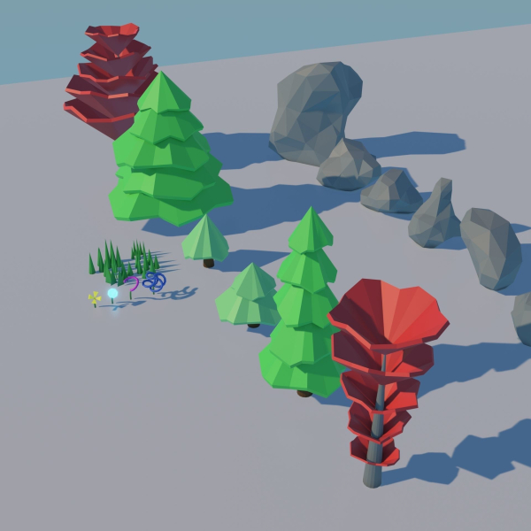 Low Poly Forest Assets