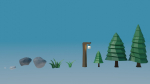 Low-poly Forest Assets and Scene
