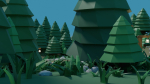Low-poly Forest Assets and Scene