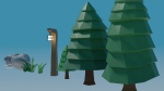 Low-poly Forest Assets and Scene