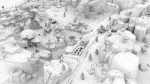 Low Poly Forest Scene with Tree Houses