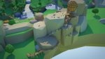 Low Poly Forest Scene with Tree Houses