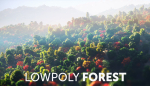 Low Poly Forest Summer Autumn Winter Stylish