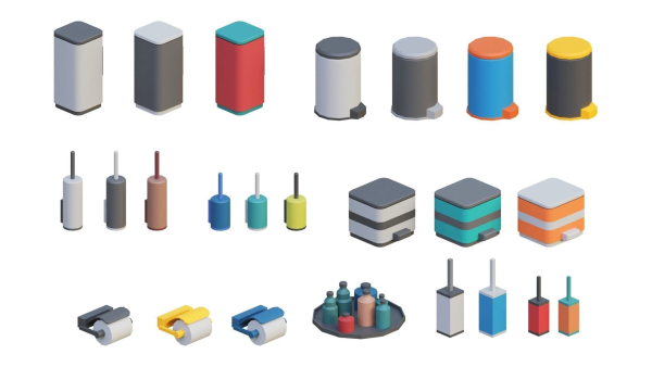 Low Poly Furniture - 1000 models collection interior Vol1-Vol2