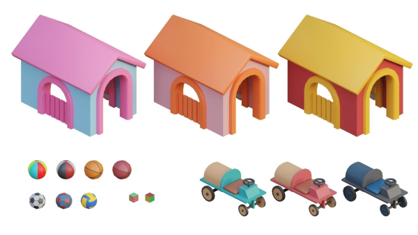 Low Poly Furniture - 1000 models collection interior Vol1-Vol2