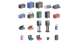 Low Poly Furniture - 1000 models collection interior Vol1-Vol2