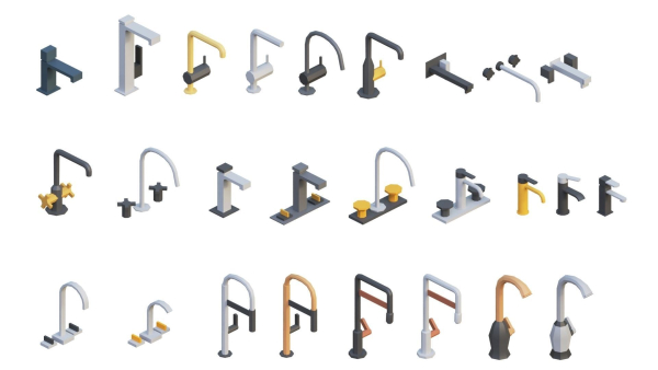 Low Poly Furniture - 1000 models collection interior Vol1-Vol2
