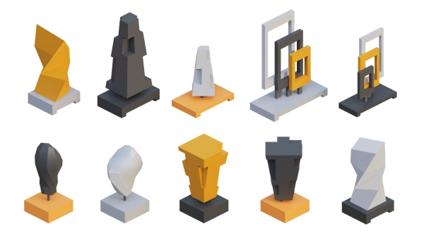 Low Poly Furniture - 1000 models collection interior Vol1-Vol2