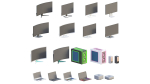 Low Poly Furniture - 1000 models collection interior Vol1-Vol2