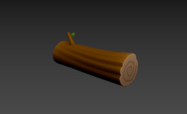 Low Poly Log 001