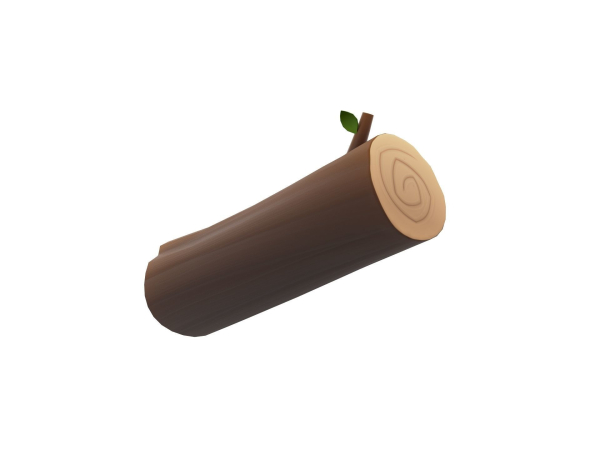 Low Poly Log 001