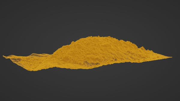 Low-Poly Scanned Mud Hill