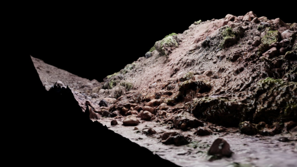 Low-Poly Scanned Mud Hill
