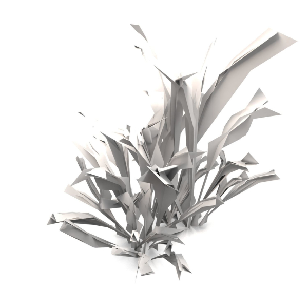 Low Poly Old Grass Dry - Game Ready Plant