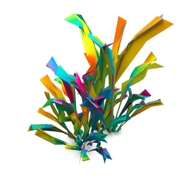 Low Poly Old Grass Dry - Game Ready Plant