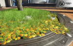 Low Poly Plants dandelion flowers