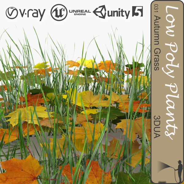 Low Poly Plants dandelion flowers