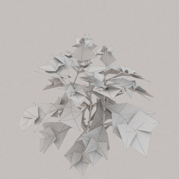 Low Poly Plants dandelion flowers