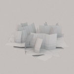 Low Poly Plants dandelion flowers