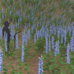 Low Poly Plants dandelion flowers