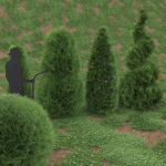 Low Poly Plants dandelion flowers