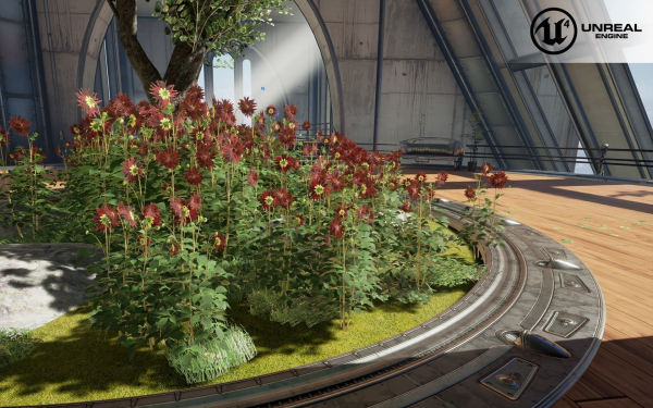 Low Poly Plants dandelion flowers