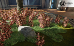 Low Poly Plants dandelion flowers
