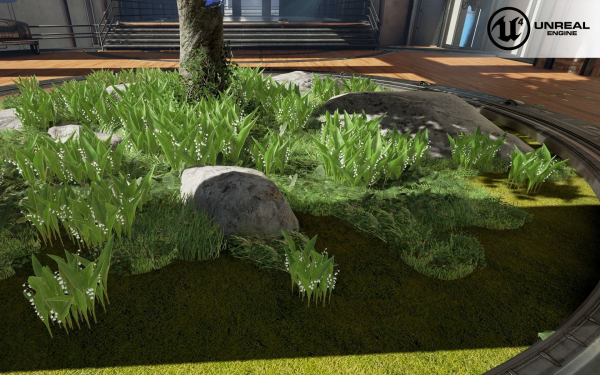 Low Poly Plants dandelion flowers