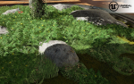 Low Poly Plants dandelion flowers
