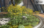 Low Poly Plants dandelion flowers