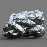 Low poly Snow Rock B-190426