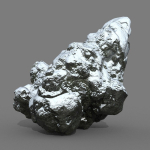 Low poly Snow Rock B-190426