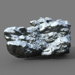 Low poly Snow Rock B-190426