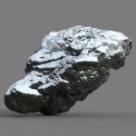 Low poly Snow Rock B-190426