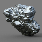 Low poly Snow Rock B-190426