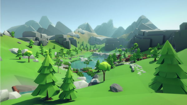 Lowpoly Alpine Woodlands