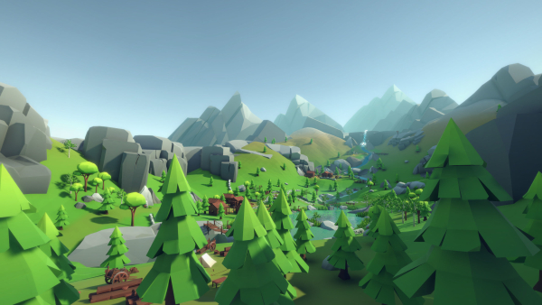 Lowpoly Alpine Woodlands