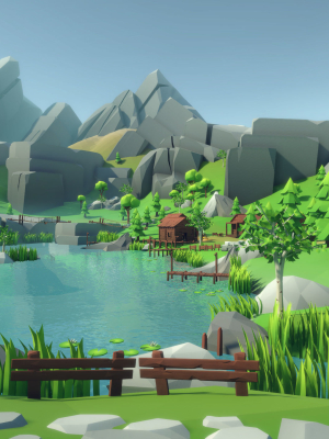 Lowpoly Alpine Woodlands