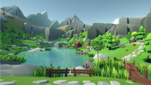 Lowpoly Alpine Woodlands