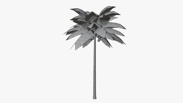 Lowpoly Coconut Palm v1