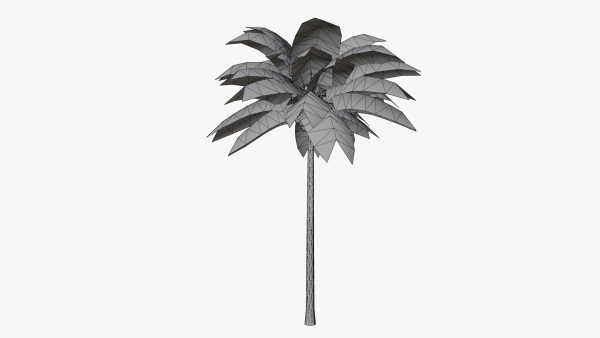 Lowpoly Coconut Palm v1