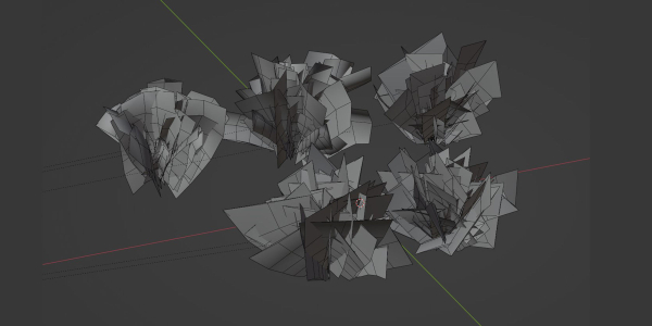 Lowpoly Grass collection vol 174-Blender