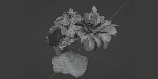 Lowpoly Pot Plants collection vol 228-Blender