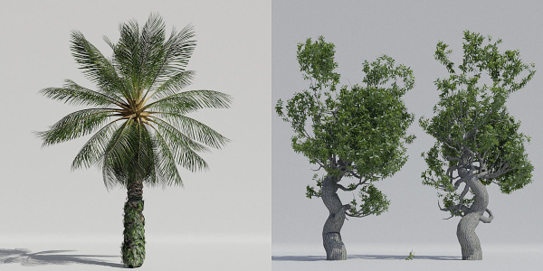 Luxcore Tropical Trees and Vegetation pack